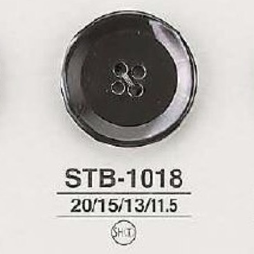 STB1018 高瀬貝製 表穴4つ穴ボタン アイリス