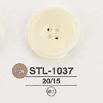 STL1037 高瀬貝製 表穴4つ穴ボタン アイリス