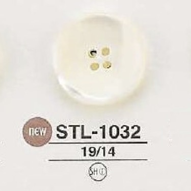 STL1032 高瀬貝製 表穴4つ穴ボタン アイリス