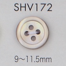 SHV172 4つ穴 フチあり 貝ボタン 大阪プラスチック工業(DAIYA BUTTON)