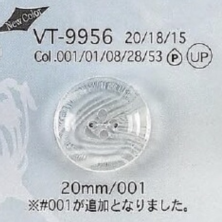 VT9956 ポリエステル樹脂製 表穴4つ穴ボタン アイリス