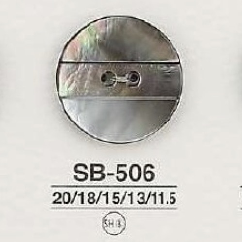 SB506 黒蝶貝製 表穴2つ穴ボタン アイリス