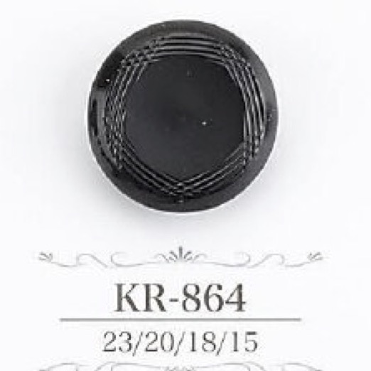 KR864 アクリル樹脂製 トンネル足ボタン アイリス