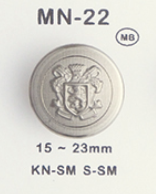 MN-22 メタルボタン 大阪プラスチック工業(DAIYA BUTTON)