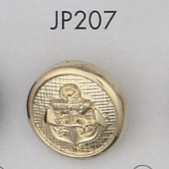 JP207 ABS樹脂製 メッキ釦[ボタン] 大阪プラスチック工業(DAIYA BUTTON)