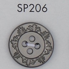 SP206 ABS樹脂製 メッキ釦[ボタン] 大阪プラスチック工業(DAIYA BUTTON)