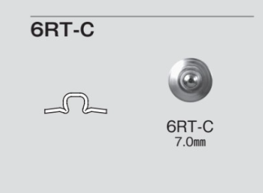 6RT-C 6RT-C ロバスト 無地 B/O Y脚専用[ドットボタン・ハトメ] モリト(MORITO)