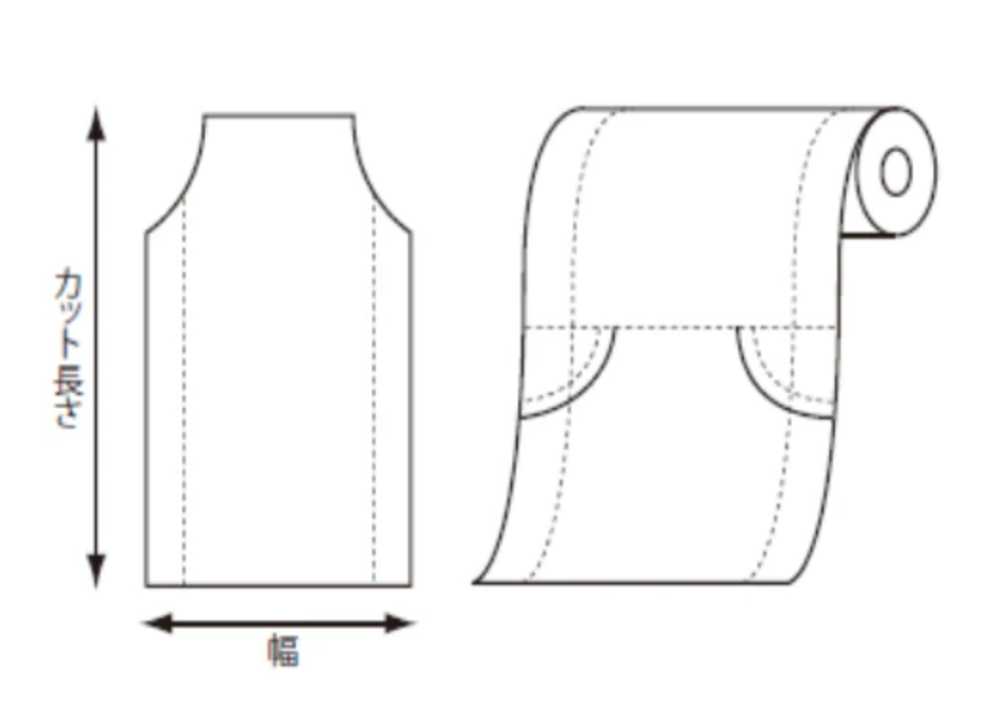 ROLLCOVER-WG-WIDE 幅広型 PE マチ付き ロールカバー[雑貨その他] 日本コパック