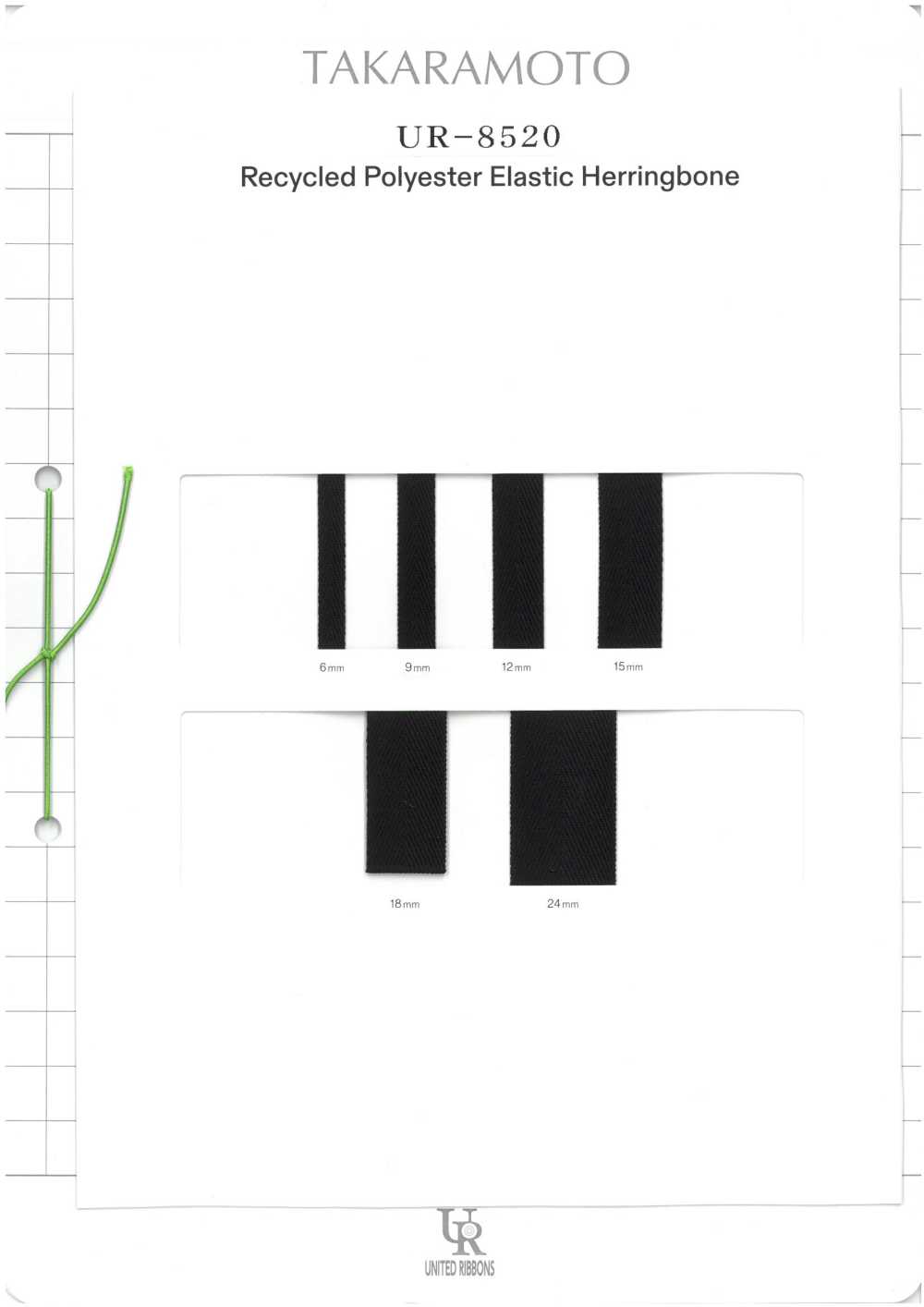 UR-8520-SAMPLE UR-8520 サンプル帳 ユナイテッドリボン