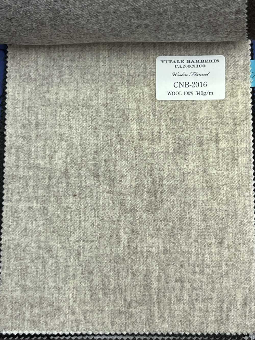 CNB2016 CANONICO 定番 WOOLEN FLANNEL ライトベージュ 無地[生地] CANONICO