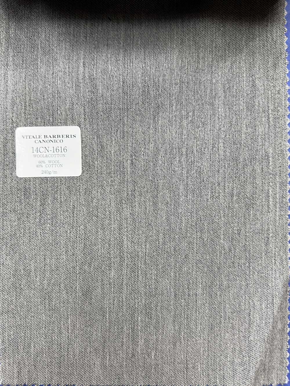 14CN1616 CANONICO WOOL&COTTON PRUNNELL"" グレー 無地""[生地] CANONICO