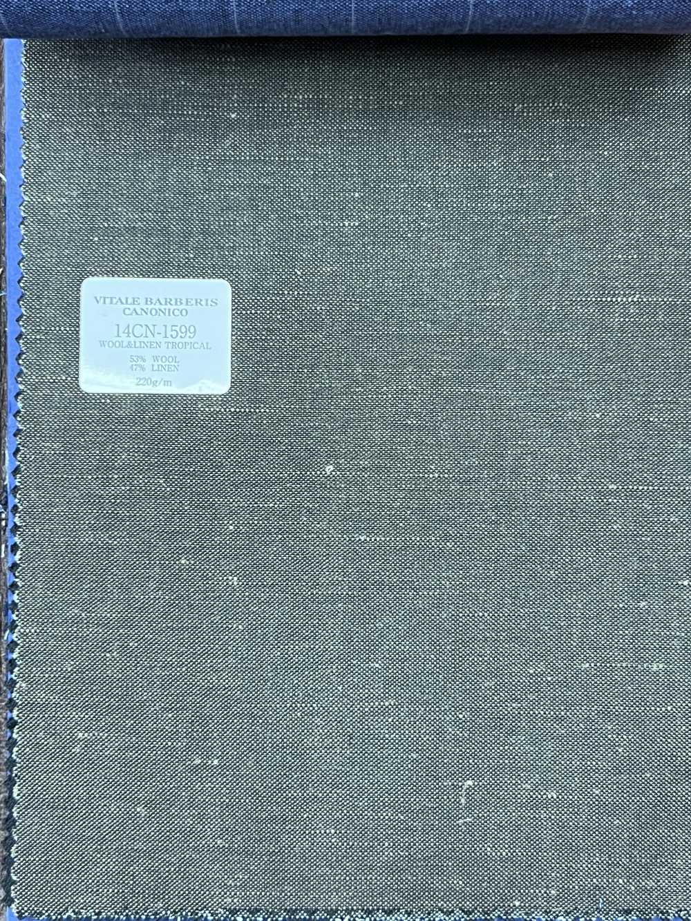 14CN1599 CANONICO 21 micron Wool & Linen モスグリーン 無地[生地] CANONICO