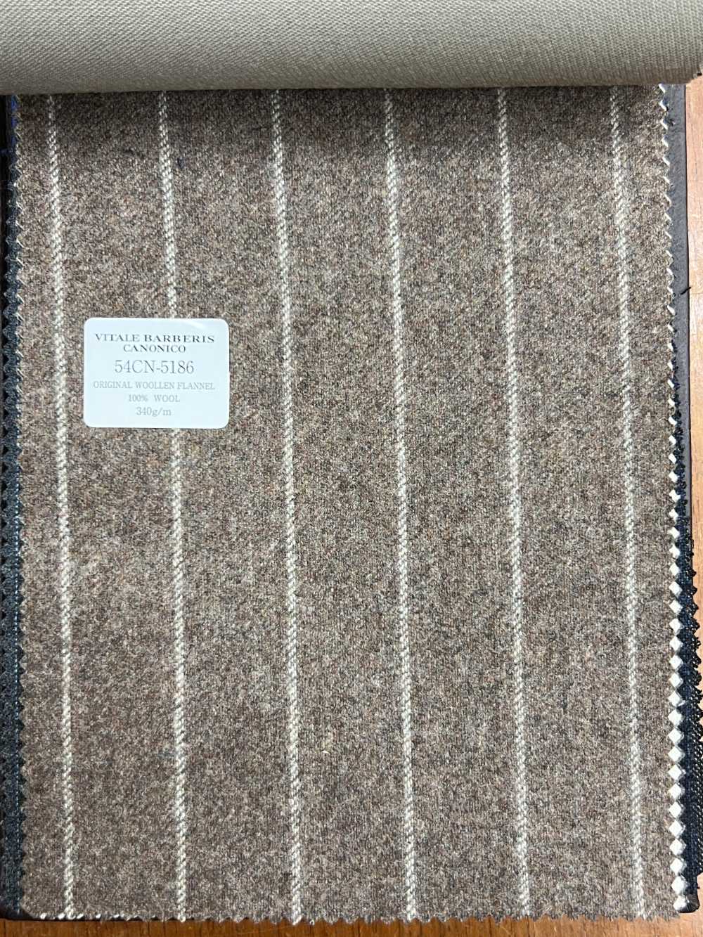 54CN5186 CANONICO ORIGINAL WOOLEN FLANNEL ブラウン[生地] CANONICO