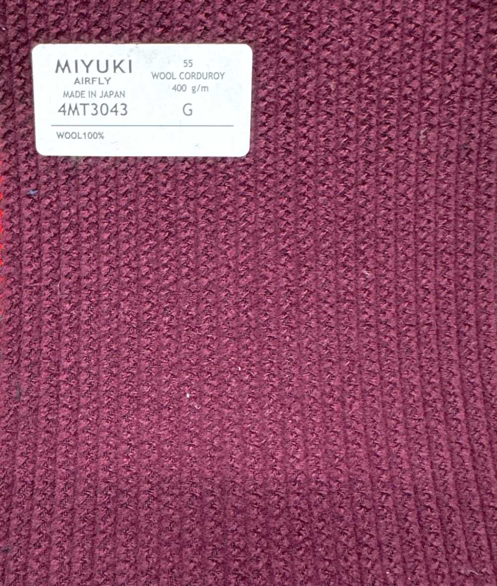 4MT3043 VARAIETESWOOL CORDUROY他[生地] 御幸毛織(ミユキ)