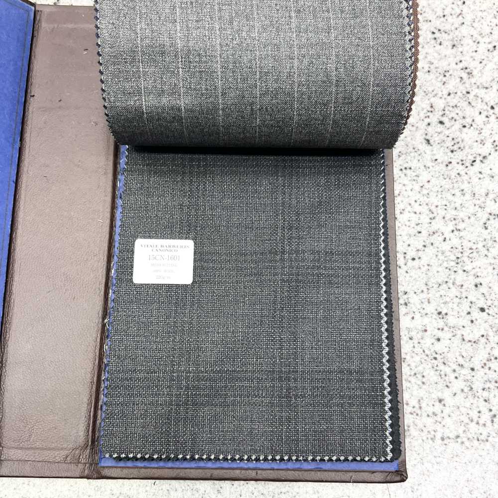 15CN1601 CANONIC カノニコ MESH SUITING(耳なし) グレンチェック ダークグレー[生地] CANONICO