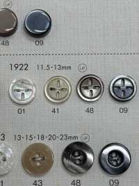 1922 DAIYA BUTTONS 変わり4ツ穴 貝調ポリエステルボタン 大阪プラスチック工業(DAIYA BUTTON) サブ画像