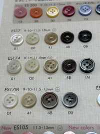 ES174 DAIYA BUTTONS 貝調ポリエステルボタン 大阪プラスチック工業(DAIYA BUTTON) サブ画像