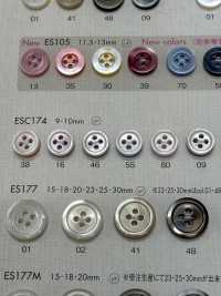 ESC174 DAIYA BUTTONS カラフル 貝調ポリエステルボタン 大阪プラスチック工業(DAIYA BUTTON) サブ画像