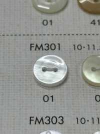 FM301 DAIYA BUTTONS 貝調ポリエステルボタン 大阪プラスチック工業(DAIYA BUTTON) サブ画像