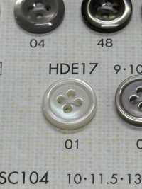 HDE17 DAIYA BUTTONS 耐衝撃HYPER DURABLE""シリーズ 貝調ポリエステルボタン"" 大阪プラスチック工業(DAIYA BUTTON) サブ画像