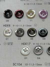 HDE8 DAIYA BUTTONS 耐衝撃HYPER DURABLE""シリーズ 貝調ポリエステルボタン"" 大阪プラスチック工業(DAIYA BUTTON) サブ画像