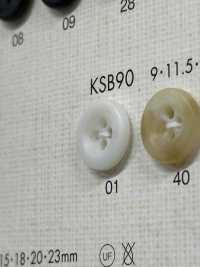 KSB90 上品 4つ穴 ポリエステルボタン 大阪プラスチック工業(DAIYA BUTTON) サブ画像