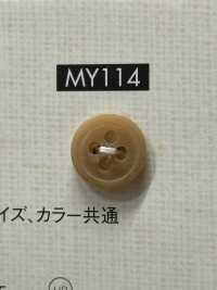 MY114 シンプル 上品 シャツ・ブラウス用 4つ穴 ポリエステルボタン 大阪プラスチック工業(DAIYA BUTTON) サブ画像