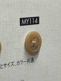 MY114 シンプル 上品 シャツ・ブラウス用 4つ穴 ポリエステルボタン 大阪プラスチック工業(DAIYA BUTTON) サブ画像