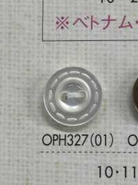 OPH327 2穴フチありボタン 大阪プラスチック工業(DAIYA BUTTON) サブ画像