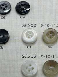 SC200 DAIYA BUTTONS 耐衝撃HYPER DURABLE""シリーズ 水牛調ポリエステルボタン"" 大阪プラスチック工業(DAIYA BUTTON) サブ画像