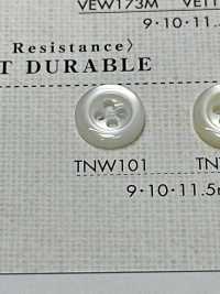 TNW101 DAIYA BUTTONS 耐熱貝調ポリエステルボタン 大阪プラスチック工業(DAIYA BUTTON) サブ画像