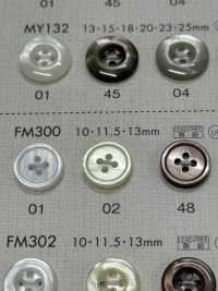 FM300 DAIYA BUTTONS 貝調ポリエステルボタン 大阪プラスチック工業(DAIYA BUTTON) サブ画像