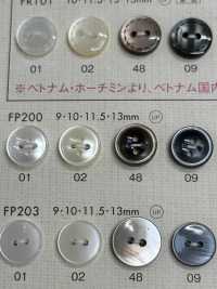 FP200 DAIYA BUTTONS 貝調ポリエステルボタン 大阪プラスチック工業(DAIYA BUTTON) サブ画像