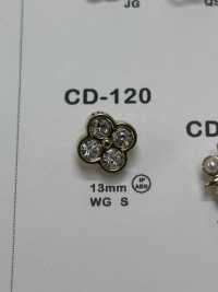 CD120 ビジュー 花形 ボタン 大阪プラスチック工業(DAIYA BUTTON) サブ画像