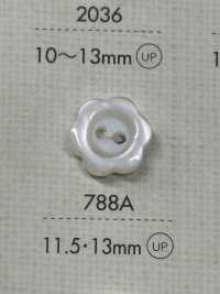 788A DAIYA BUTTONS 二つ穴ポリエステルボタン(花形) 大阪プラスチック工業(DAIYA BUTTON) サブ画像