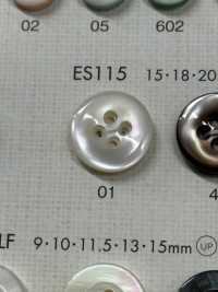 ES115 DAIYA BUTTONS 皿型4つ穴貝調ポリエステルボタン 大阪プラスチック工業(DAIYA BUTTON) サブ画像