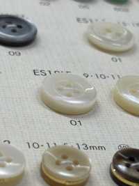 ES18LF DAIYA BUTTONS 4つ穴貝調ポリエステルボタン 大阪プラスチック工業(DAIYA BUTTON) サブ画像