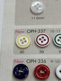 OPH337 DAIYA BUTTONS 耐衝撃 四ツ穴 ポリエステルボタン 大阪プラスチック工業(DAIYA BUTTON) サブ画像