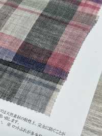 OA42324 40/1 TOP LINEN MADRAS CHECK ふっくら仕上げ[生地] 小原屋繊維 サブ画像