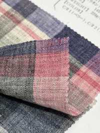 OA42324 40/1 TOP LINEN MADRAS CHECK ふっくら仕上げ[生地] 小原屋繊維 サブ画像