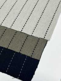 OM43617 9/1 linen&cotton dot line stripe[生地] 小原屋繊維 サブ画像