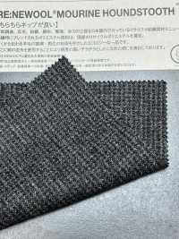 1010457 30/1 RE:NEWOOL®︎ MOURINE HOUNDSTOOTH[生地] 瀧定名古屋 サブ画像