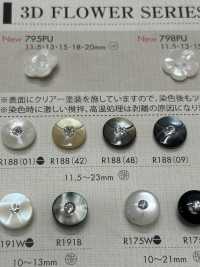 R188 ポリエステル樹脂製ボタン 大阪プラスチック工業(DAIYA BUTTON) サブ画像