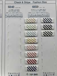 6050-BF コットンストライプ バイアスフラット テープ[リボン・テープ・コード] トップマン工業 サブ画像