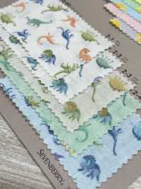 850511 SEVENBERRY® Wガーゼ soft touch gauze Banan&Dinosaur[生地] VANCET サブ画像