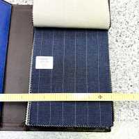 15CN1510 CANONICO カノニコ 21μ WOOL&LINEN TROPICAL ピンストライプ 淡青[生地] CANONICO サブ画像