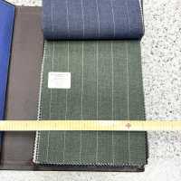 15CN1511 2025SS CANONICO カノニコ 21μ WOOL&LINEN TROPICAL 緑 ペンシルストライプ[生地] CANONICO サブ画像