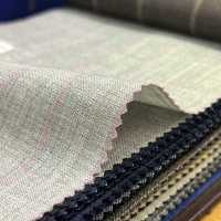 15CN1516 CANONICO カノニコ PURE WOOL TROPICAL SUITINGS グレー ペンシルストライプ[生地] CANONICO サブ画像