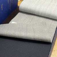 15CN1517 CANONICO カノニコ PURE WOOL TROPICAL SUITINGS グレー ペンシルストライプ[生地] CANONICO サブ画像