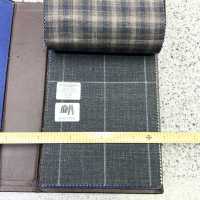 15CN1573 CANONIC カノニコ WOOL SILK&LINEN TROPICAL ウィンドペン グレー[生地] CANONICO サブ画像